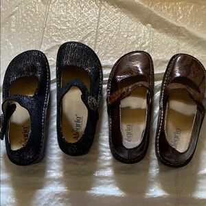 Alegria Dress Shoes Black and Brown Comfort Design